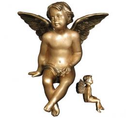 ANGEL SEATED OF SYNTHETIC MARBLE LEATHER FINISH
